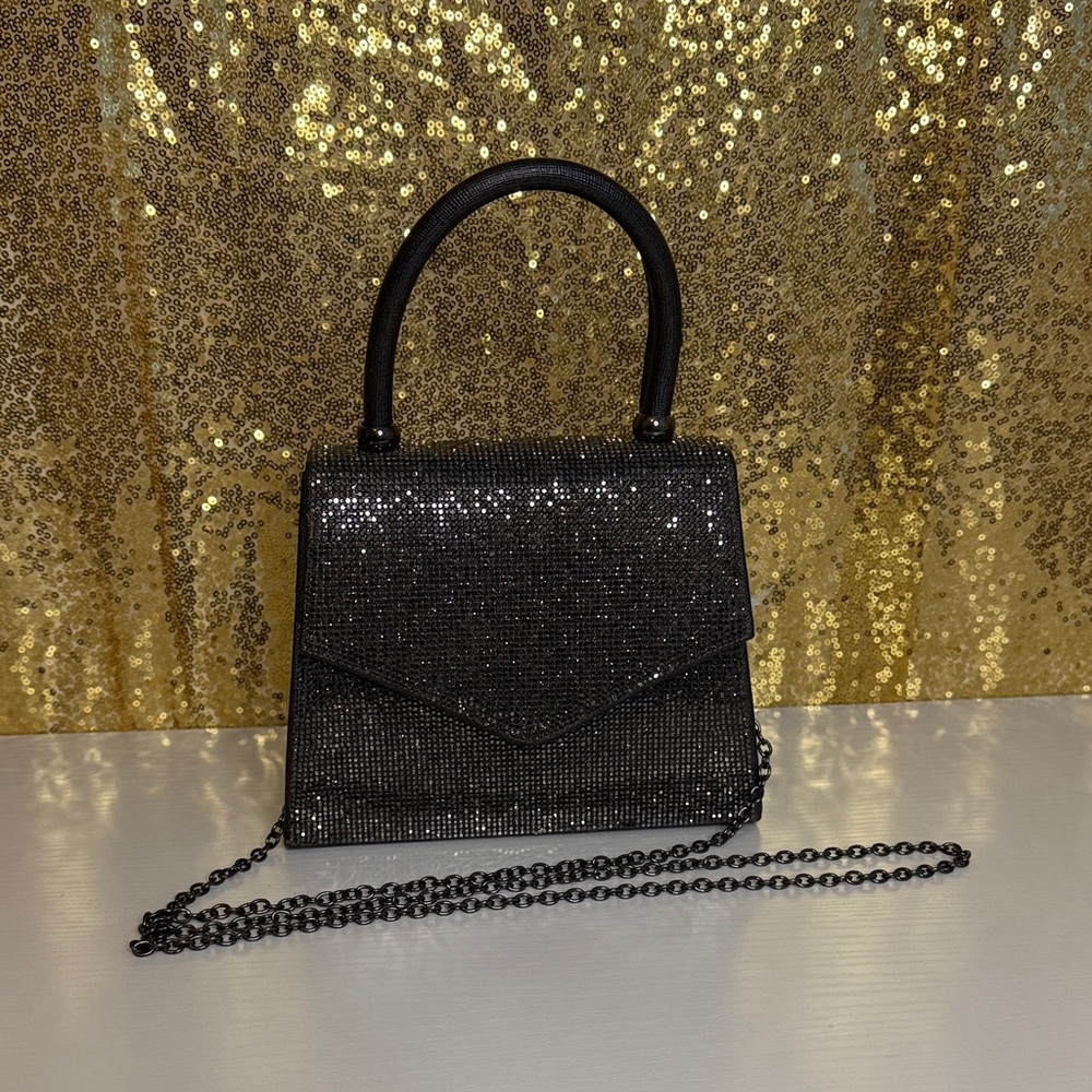 Aldo Black Sparkle Mini Bag